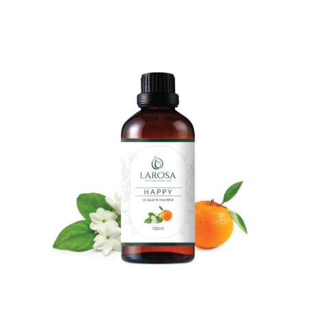 Tinh dầu Larosa Happy hợp hương – Vỏ Quýt & Hoa Nhài 100ml